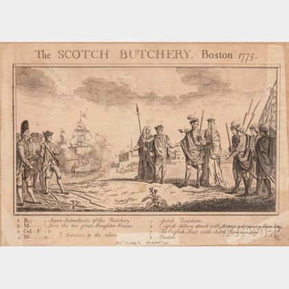 The Scotch Butchery, Boston, 1775.