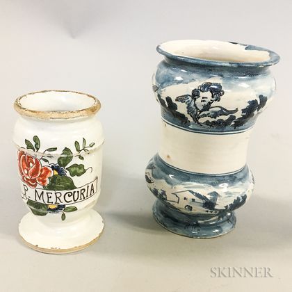 Two Delft Ceramic Vases