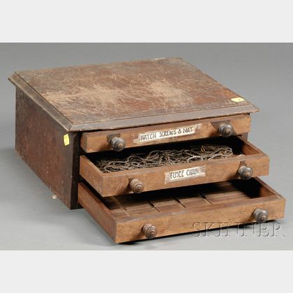 Three-Drawer Fowler's Patented Material Cabinet