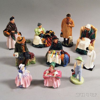 Ten Royal Doulton Ceramic Figures