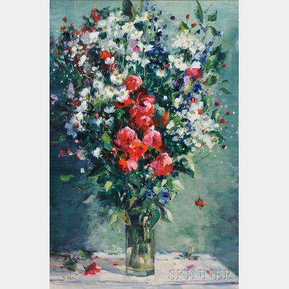 Gaston Sebire (French, 1920-2001) Floral