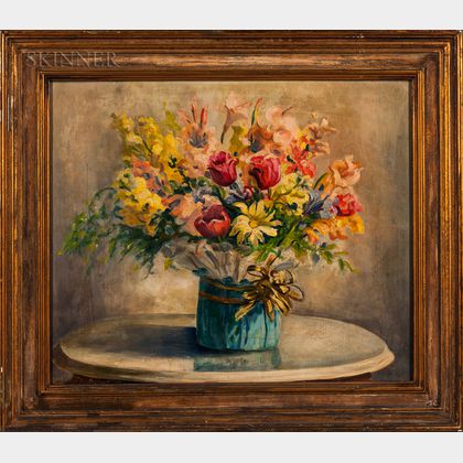 Pauline Bliss Williams (American, (1888-1962) Italian-style Floral Still Life
