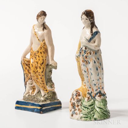 Pair of Pearlware Staffordshire Figures