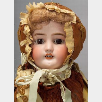 Large Simon Halbig Bergmann Bisque Head Girl Doll