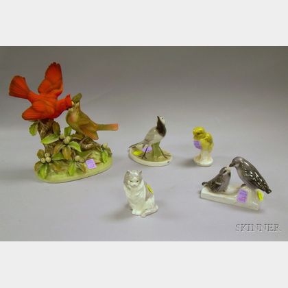 Five Porcelain Animal Figures