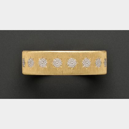 18kt Bicolor Gold "Geminato" Cuff Bracelet, Gianmaria Buccellati