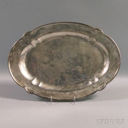 Frank W. Smith "English Flute" Sterling Silver Tray