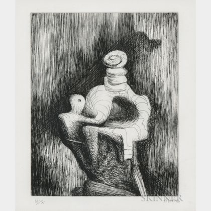 Henry Moore (British, 1898-1986) Mother and Child