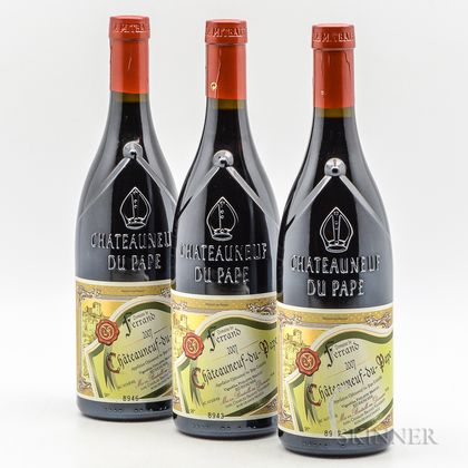 Domaine de Ferrand Chateauneuf du Pape 2007, 3 bottles 
