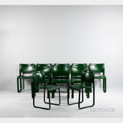 Ten Tito Agnoli for Matteo Grassi "Sistina" Dining Chairs