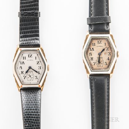 Two Illinois Watch Co. "Ritz" Wristwatches