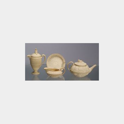 Four Wedgwood Caneware Items