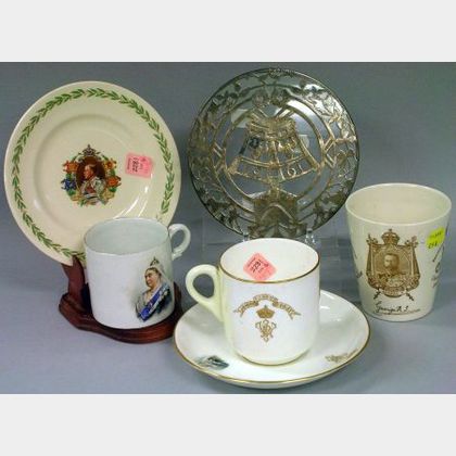 Six British Royal Commemorative and Coronation Ceramic Articles