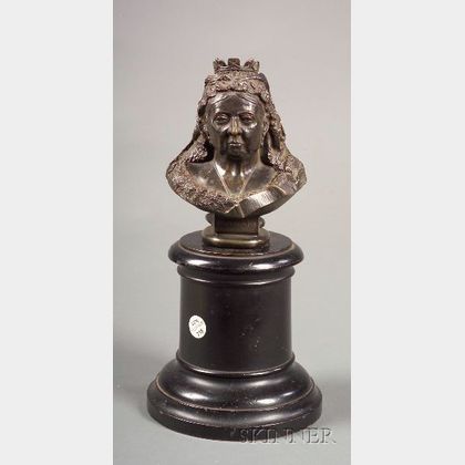 Bronze Commemorative Bust of Queen Victoria