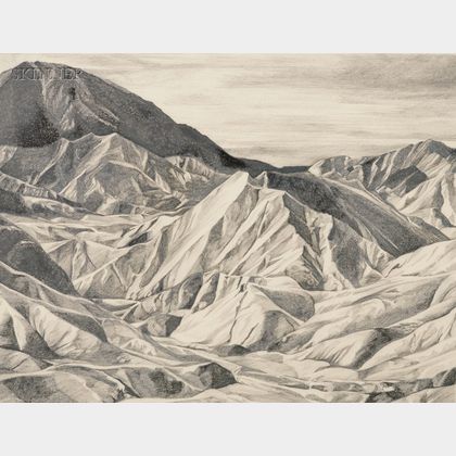 Diane Burko (American, b. 1945) Mountain Landscape
