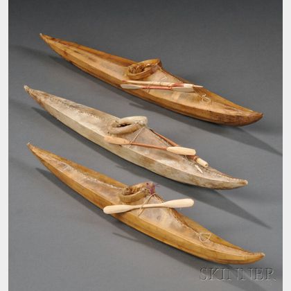 Three Model Kayaks