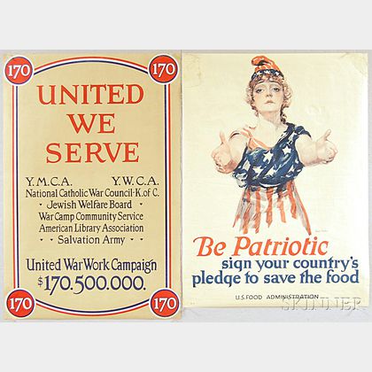 Two U.S. WWI Lithograph Posters