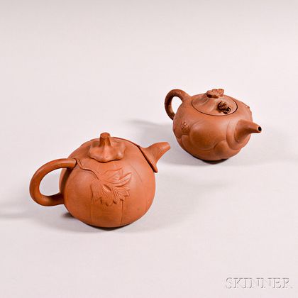 Two Yixing Teapots