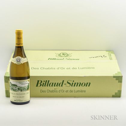 Billaud Simon Chablis Mont de Milieu 2014, 6 bottles (oc) 
