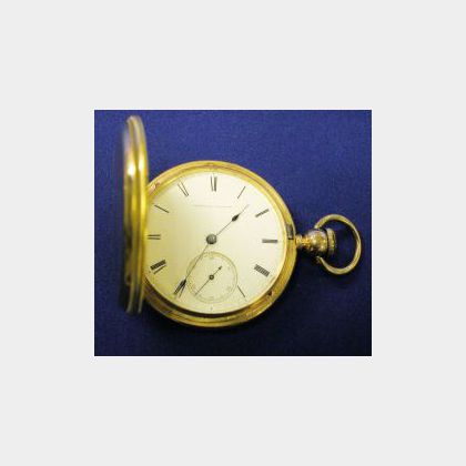 Antique 18kt Gold Masonic Hunting Case Pocket Watch, Appleton Tracy & Co.