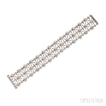 Platinum and Diamond "Tiffany Lace" Bracelet, Tiffany & Co.
