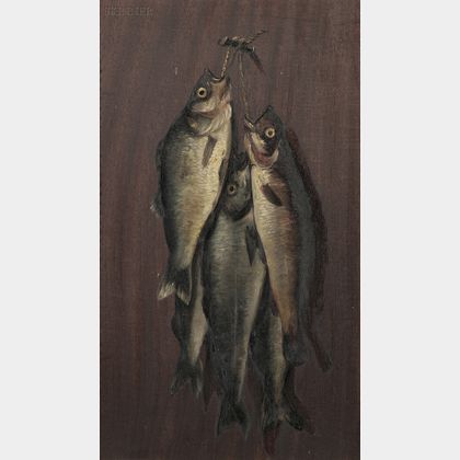 Attributed to John Joseph Enneking (American, 1841-1916) Hanging Bass