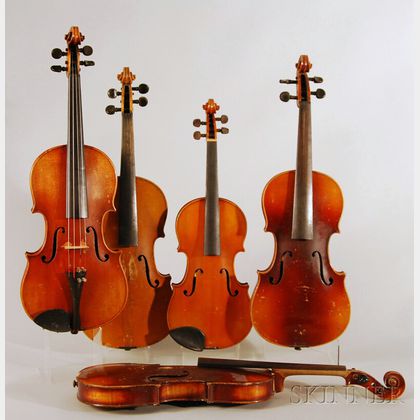 Five German Violins, c. 1920
