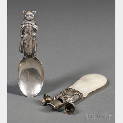 Two American Sterling Child's Items