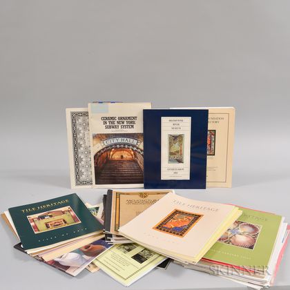 Thirty-six Reviews, Newsletters, Monographs, and Other Art Pottery Tile Pamphlets 