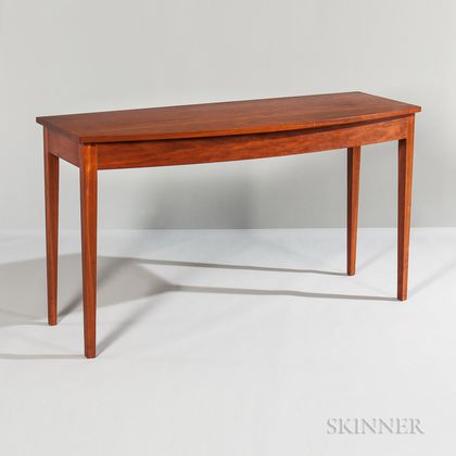 Thomas Moser Bow-front Cherry Console