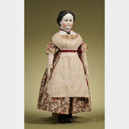 Early China Doll with Glass Eyes