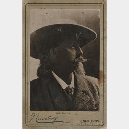 Cabinet Card Photograph of Buffalo Bill