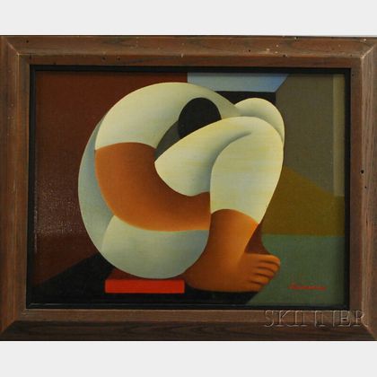 Victor Manuel Cancino (Mexican, b. 1929) Curled Figure.