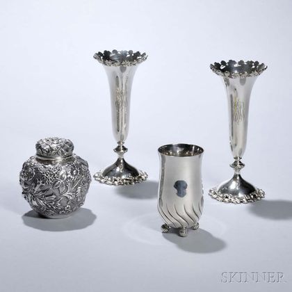 Four Pieces of American Sterling Silver Hollowware