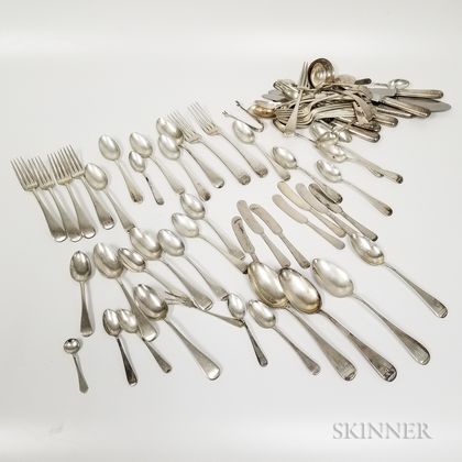 Dominick & Haff "Old English Antique" Pattern Sterling Silver Partial Flatware Service