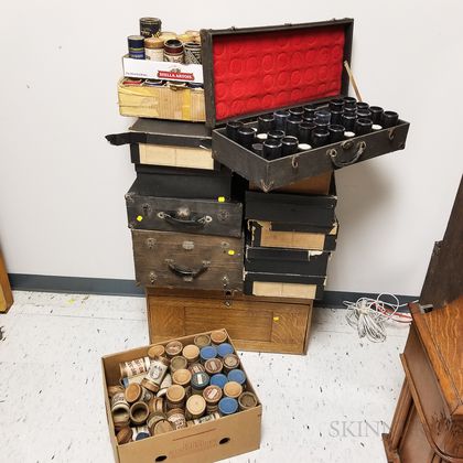 Extensive Collection of Mostly Edison Phonograph Wax Cylinders. Estimate $800-1,200