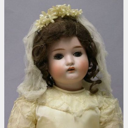 German Bisque Head 182 Girl Doll