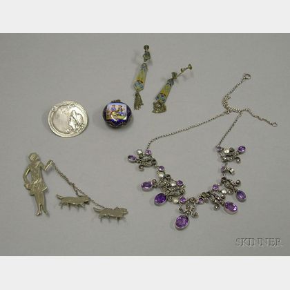 Small Group of Mostly Sterling Silver Jewelry