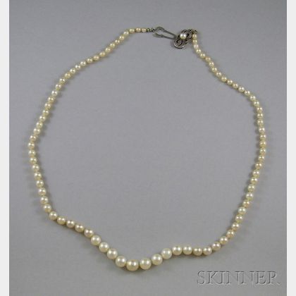 Single-strand Cultured Pearl Necklace