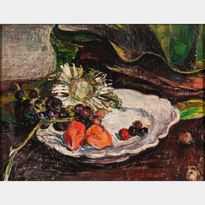 Continental School, 20th Century Still Life with Fruit