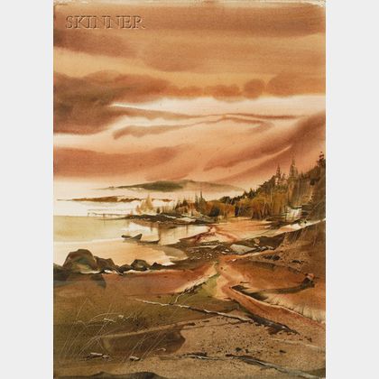 Laurence Philip Sisson (American, b. 1928) Coastal Landscape