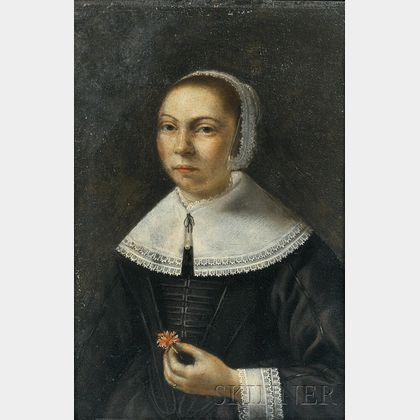 Dutch School, 17th Century Wedding Portrait of a Woman
