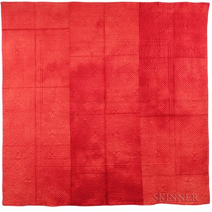 Red Woolen Coverlet