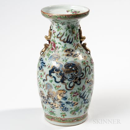 Celadon Export Porcelain Vase