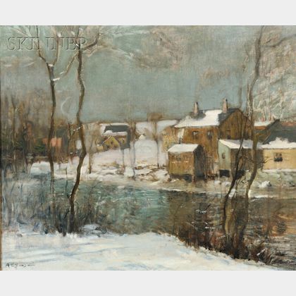 Arthur Clifton Goodwin (American, 1864-1929) The Neponset River in Winter.