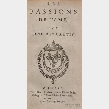Descartes, Rene (1596-1650) Les Passions de L'Ame