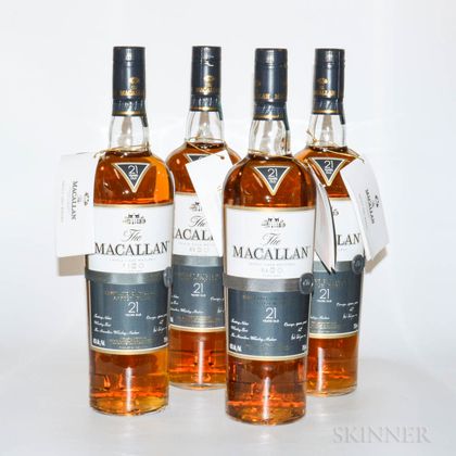 Macallan Fine Oak 21 Years Old, 4 750ml bottles (owc) 