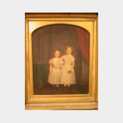 Framed Portrait of Two Young Girls