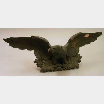Patinated Cast Bronze Eagle Ornament
