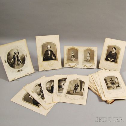 Approximately Sixty-three Engravings of Shakespeare Actors and a Folio of Theater Ephemera